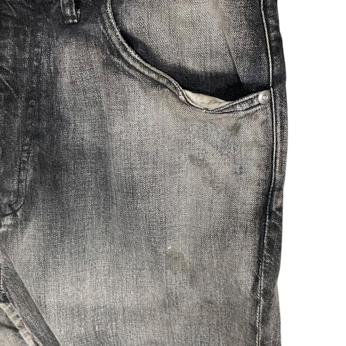 26SS 加工デニムパンツ AGING MIDDLE STRAIGHT 5P DENIM PANTS ANC-PT121-A