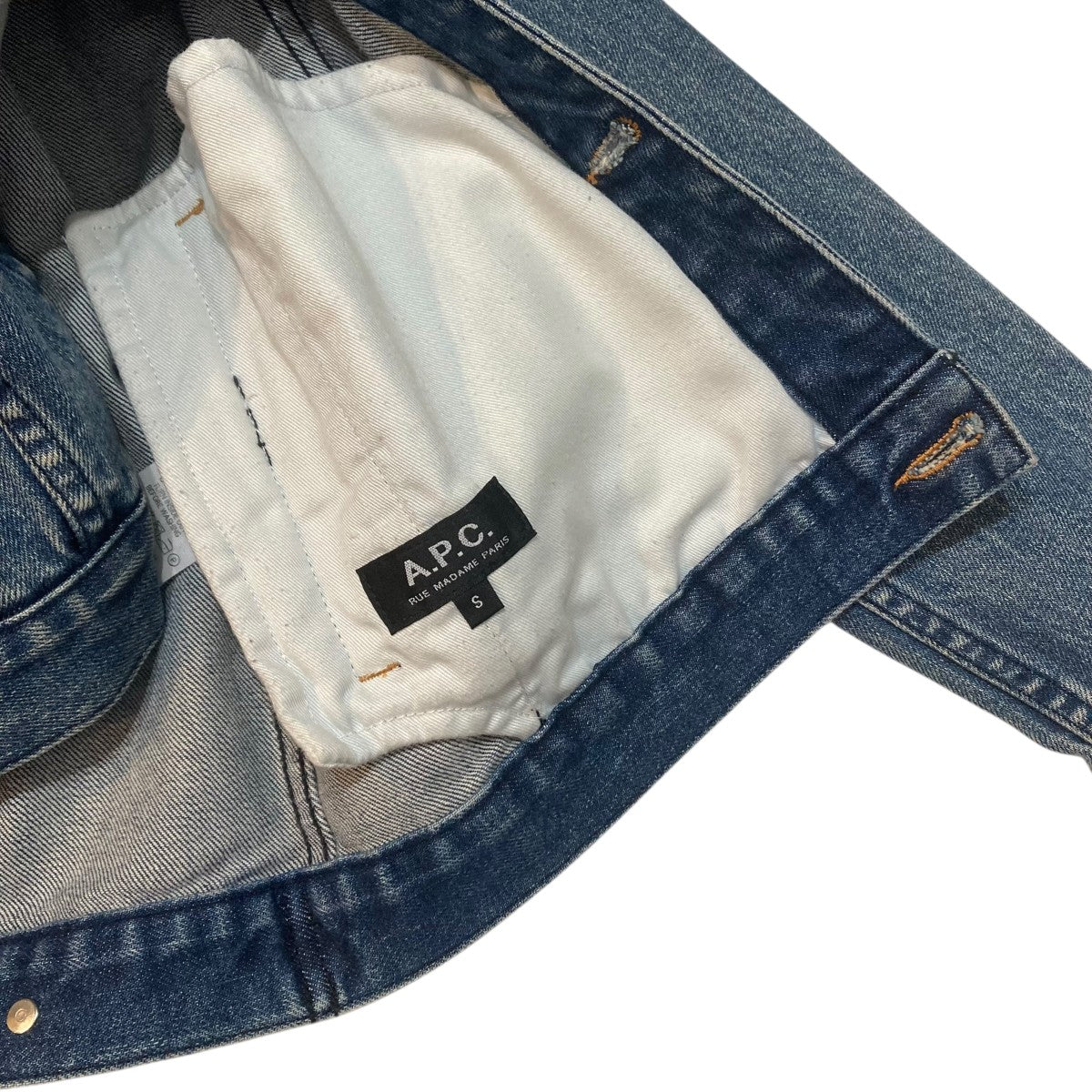 A．P．C． デニムジャケット 古着・中古-6枚目のアイテム画像