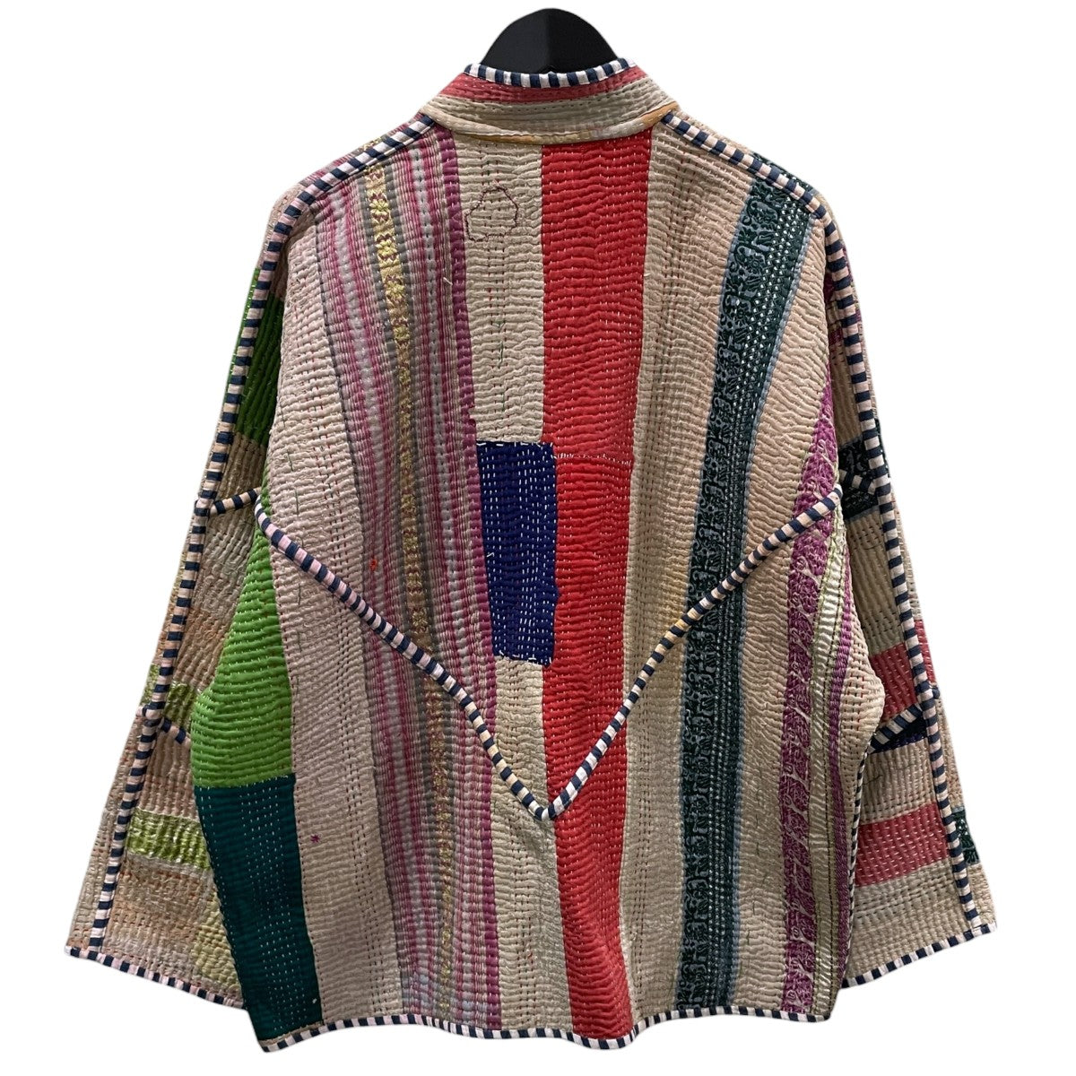 リバーシブルカンタキルトジャケット The Ladhiya Quilted Patchwork Kantha Jacket 1点物 4110400056