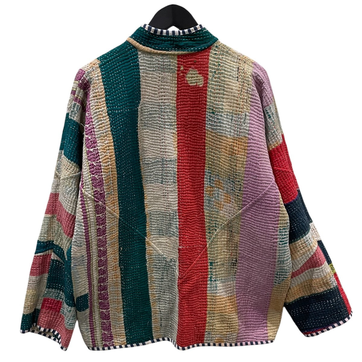 リバーシブルカンタキルトジャケット The Ladhiya Quilted Patchwork Kantha Jacket 1点物 4110400056