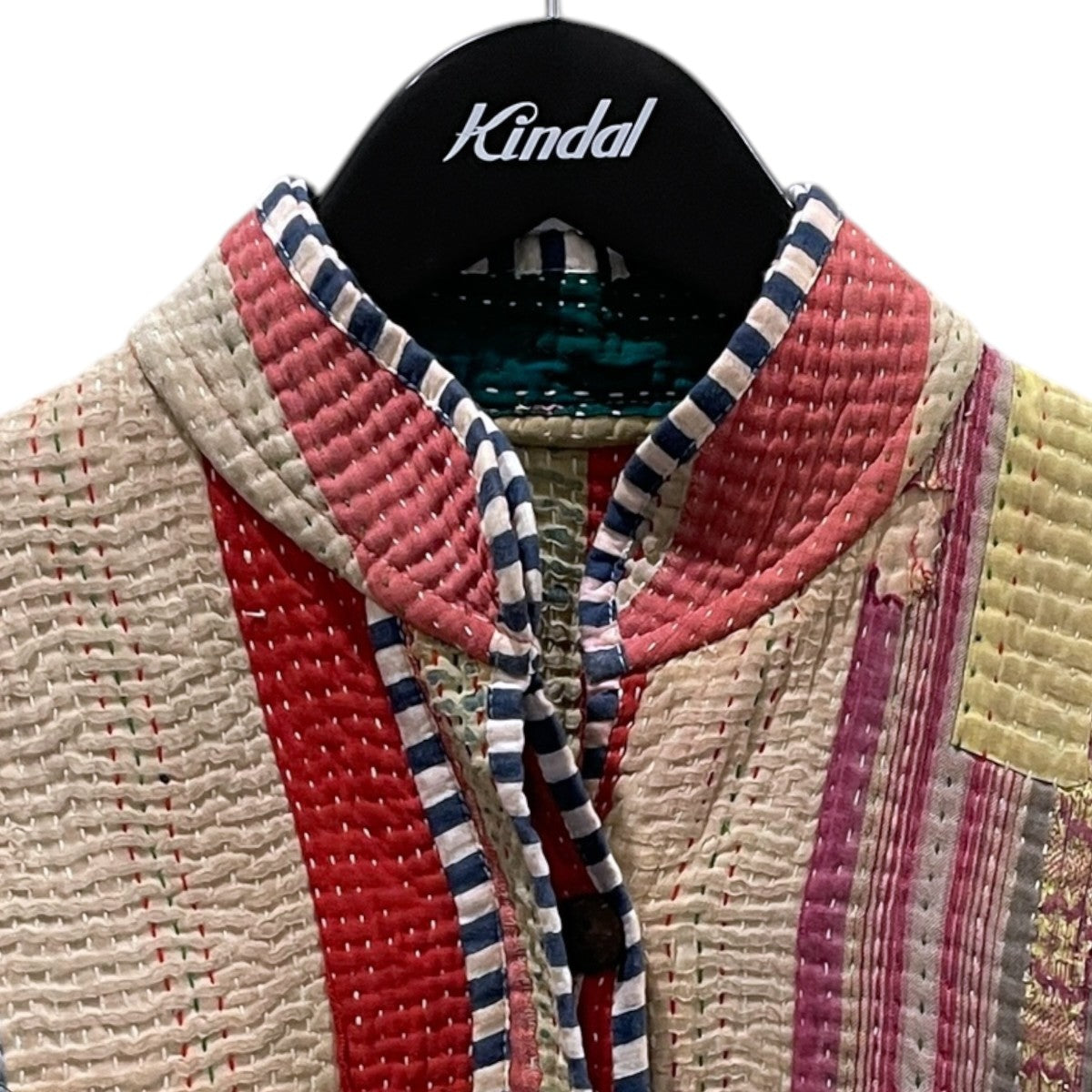 リバーシブルカンタキルトジャケット The Ladhiya Quilted Patchwork Kantha Jacket 1点物 4110400056