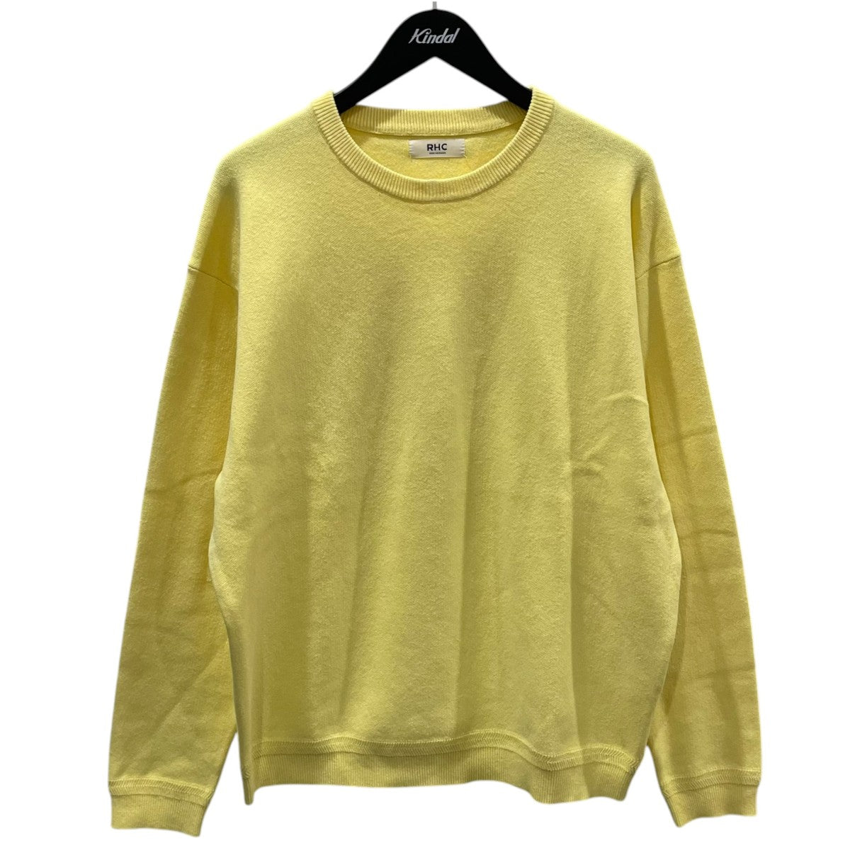 RHC Ron Herman 23SS コットンリネンニットセーター Cotton Linen Double Face Knit Pullover コットンリネン ダブルフェイス ニットプルオーバー 4320800008 古着・中古-1枚目のアイテム画像