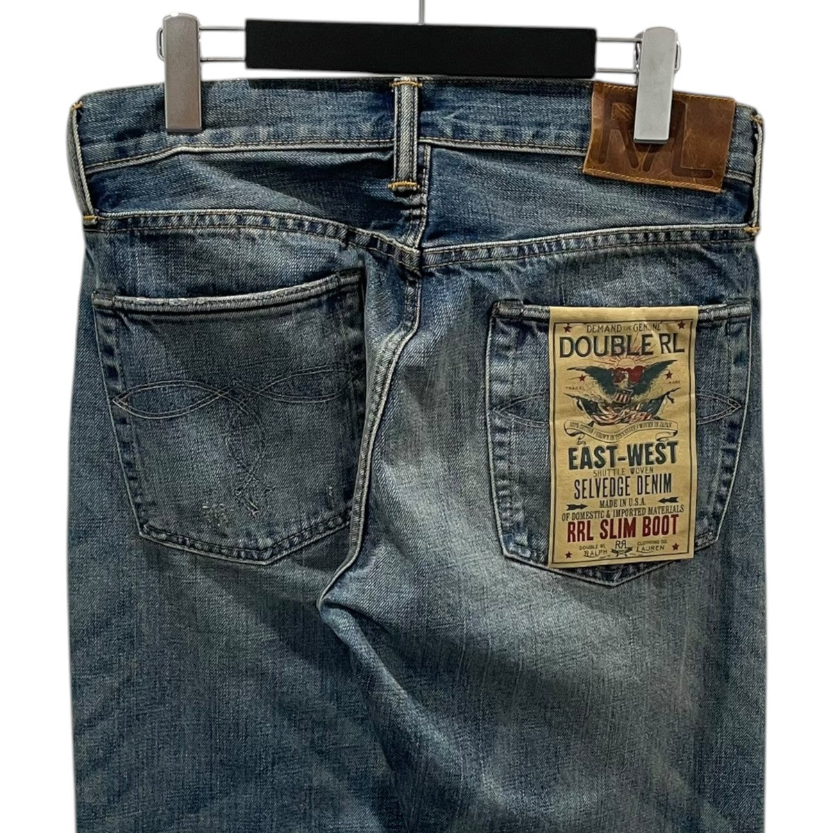 RRL デニムパンツ Slim Boot Briarfield Selvedge Jean JAPAN WOVEN スリム ブーツ ブライアーフィールド セルビッジ ジーンズ 782P05113001 古着・中古-4枚目のアイテム画像