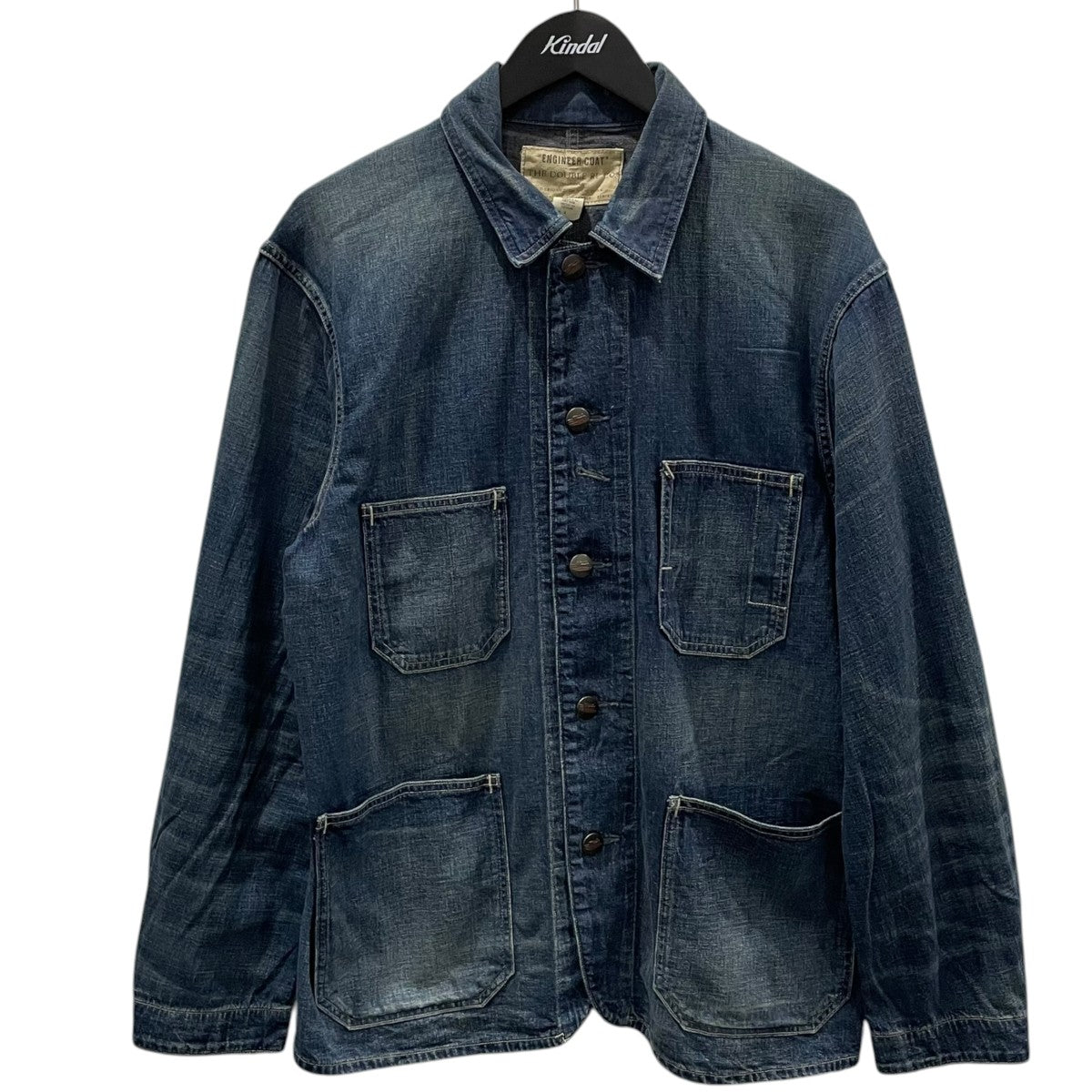 RRL デニムカバーオールジャケット Torrington Denim Engineer Jacket トリントン デニム エンジニアジャケット 782911175001 古着・中古-1枚目のアイテム画像