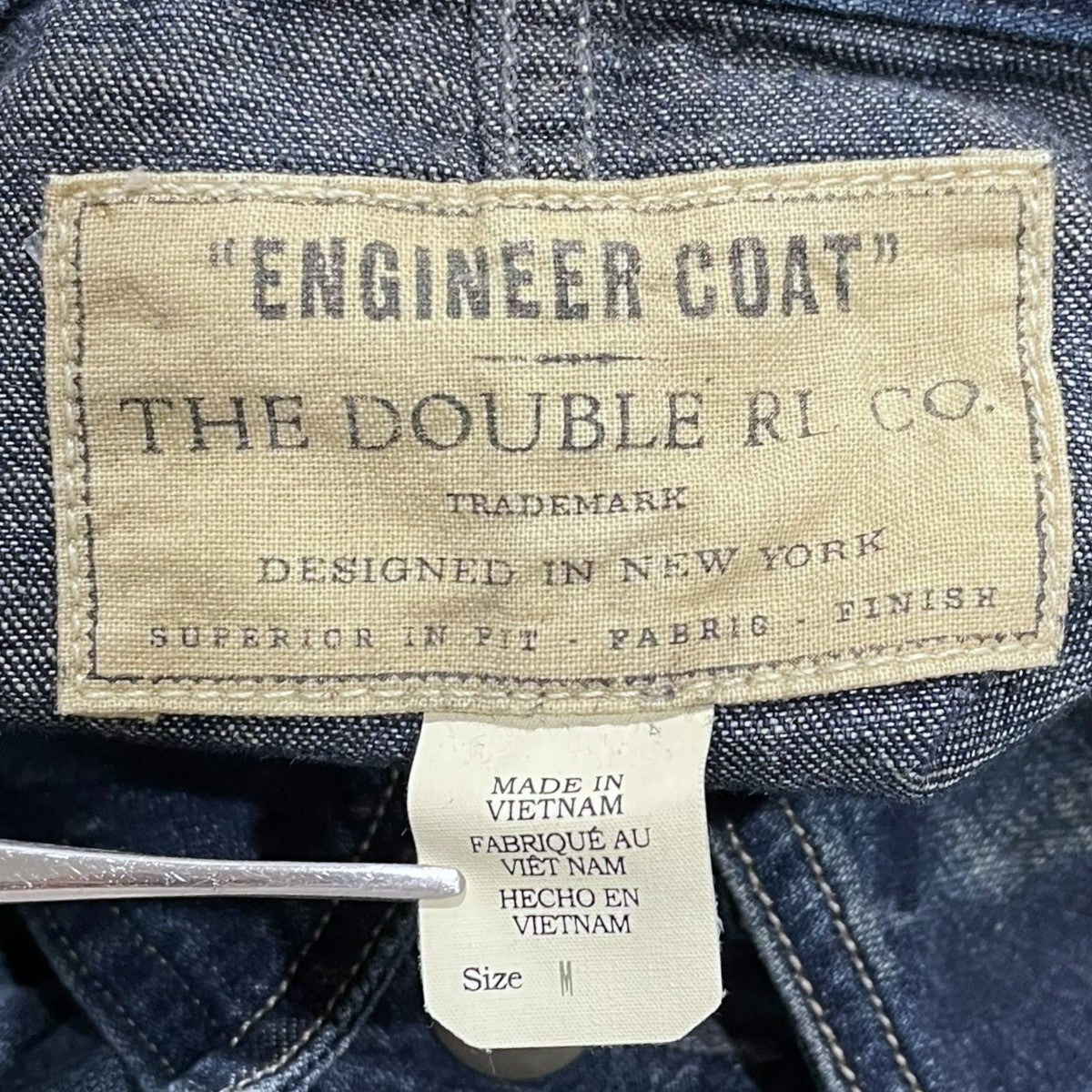 RRL デニムカバーオールジャケット Torrington Denim Engineer Jacket トリントン デニム エンジニアジャケット 782911175001 古着・中古-5枚目のアイテム画像