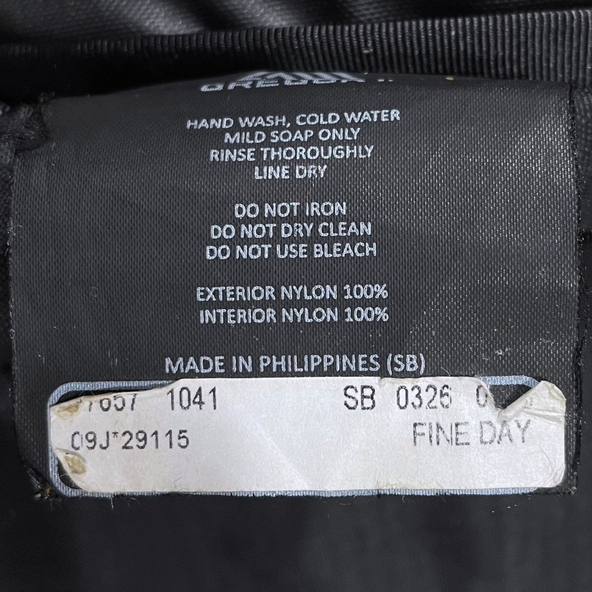 GREGORY バックパック FINE DAY ファインデイ 古着・中古-10枚目のアイテム画像