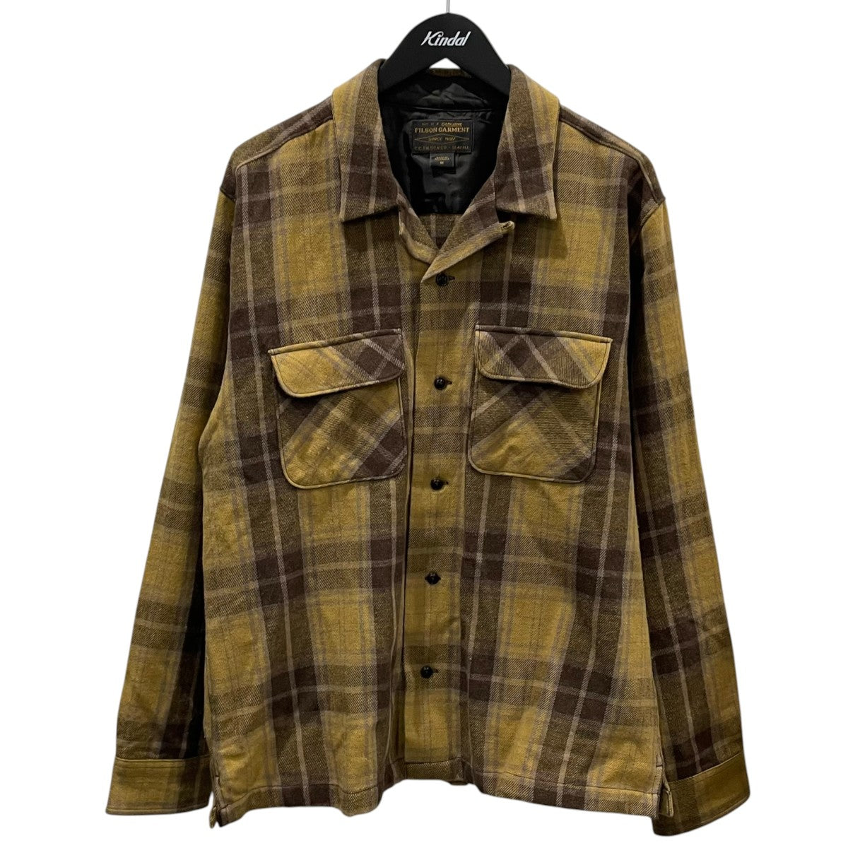 FILSON チェック柄オープンカラーウールシャツ Buckner Wool Camp Shirt バックナー ウールキャンプシャツ 20263531 古着・中古-1枚目のアイテム画像