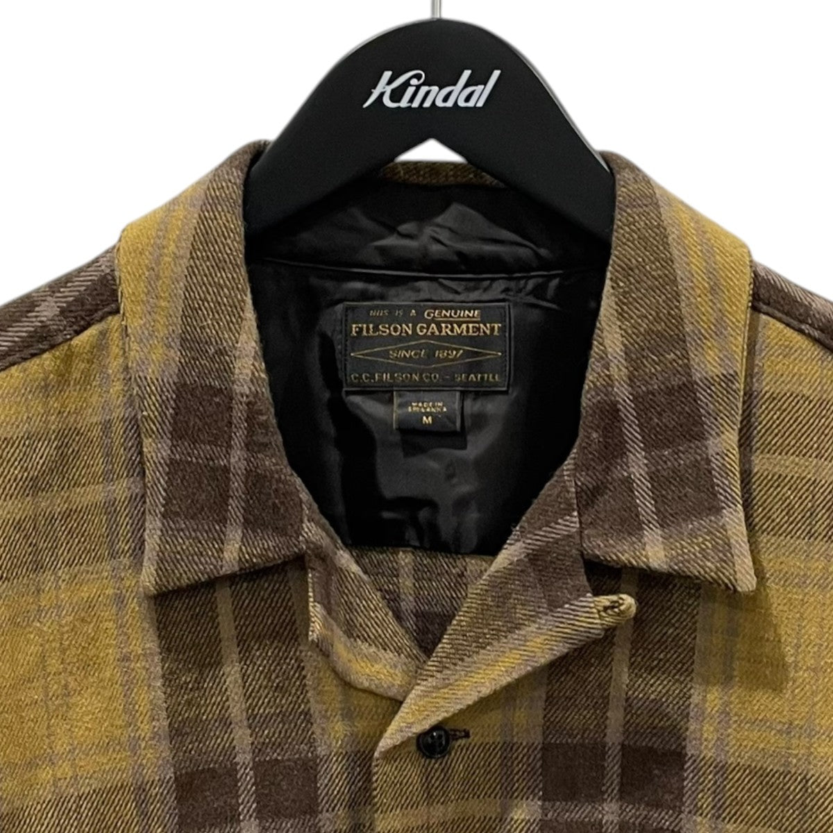FILSON チェック柄オープンカラーウールシャツ Buckner Wool Camp Shirt バックナー ウールキャンプシャツ 20263531 古着・中古-3枚目のアイテム画像