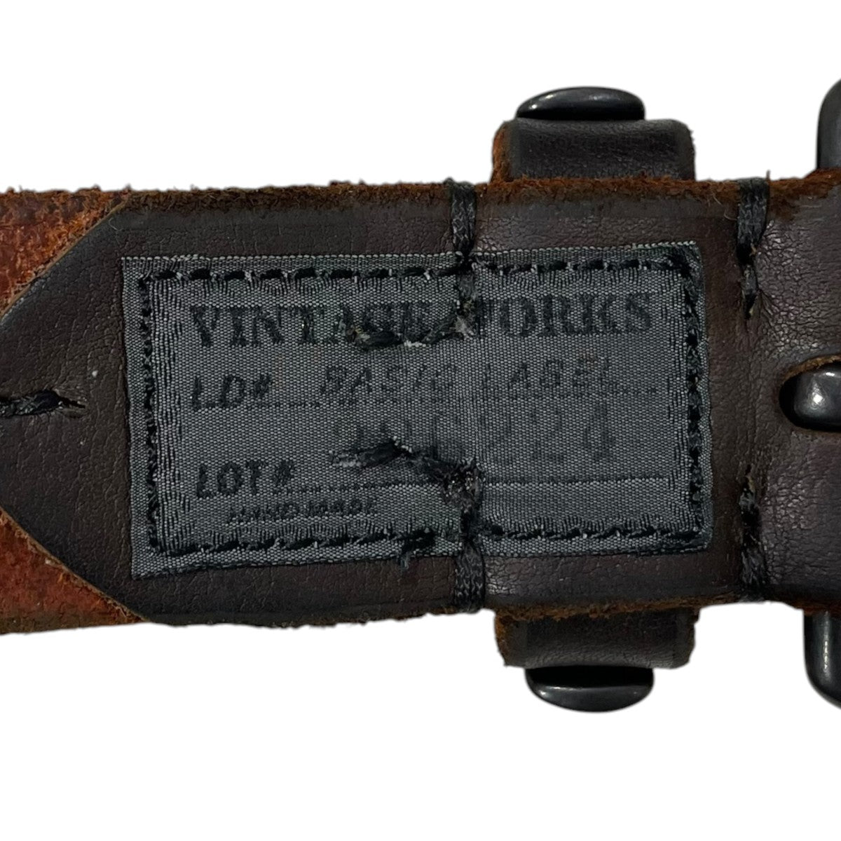 VINTAGE WORKS レザーベルト DH5675 MK-2 マークツー 古着・中古-5枚目のアイテム画像
