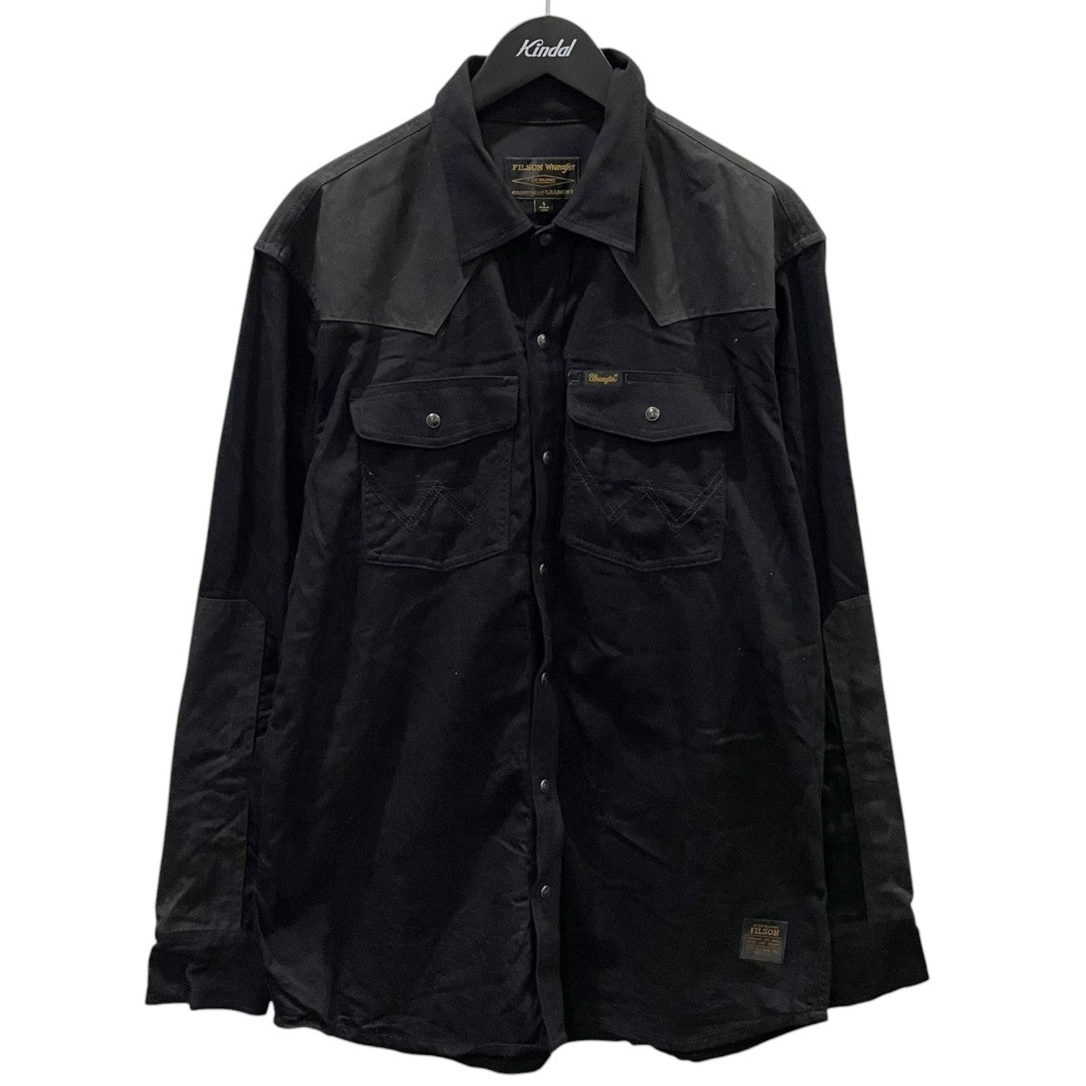 FILSON×Wrangler 25AW オイルド切替ウエスタンシャツ Wild Adventure Shirt ワイルドアドベンチャーシャツ 112370267 古着・中古-1枚目のアイテム画像