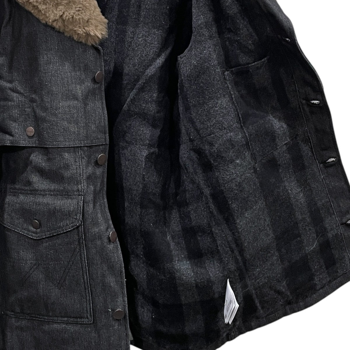 25AW ムートンカラー14．5オンスデニムコート Denim Packer Coat デニムパッカーコート 112370271