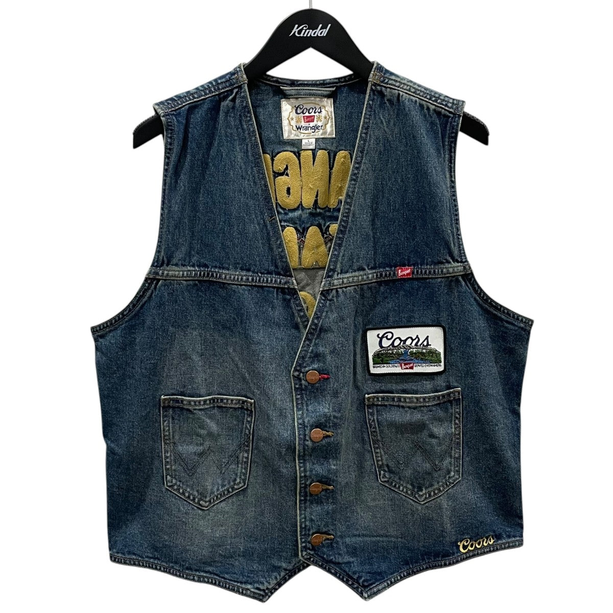 Wrangler×COORS 25AW デニムベスト Denim Vest 112373865 古着・中古-1枚目のアイテム画像