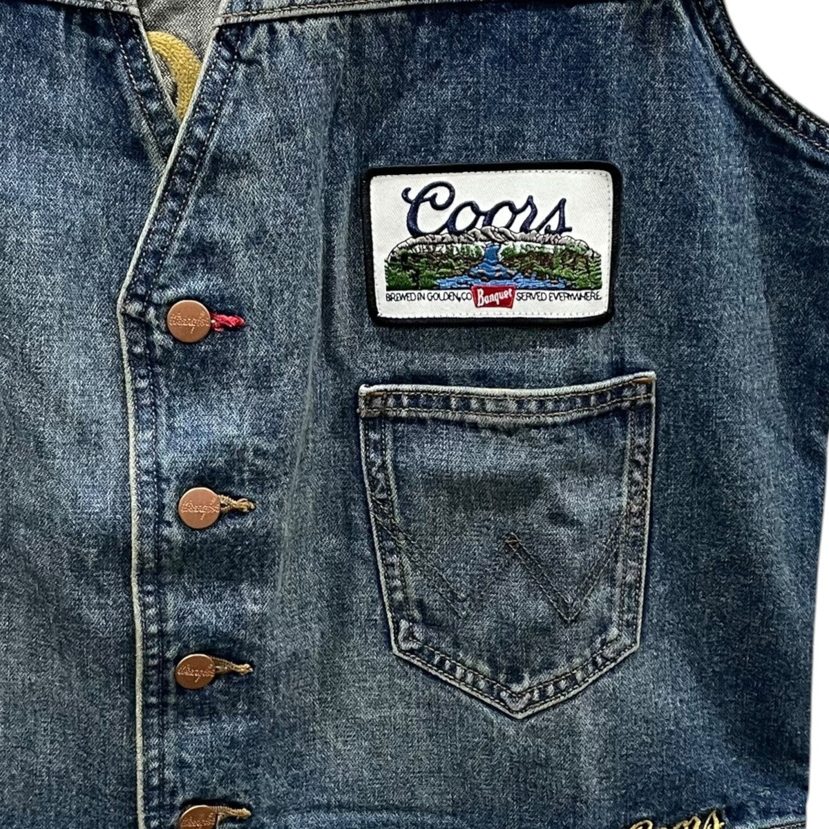 Wrangler×COORS 25AW デニムベスト Denim Vest 112373865 古着・中古-4枚目のアイテム画像