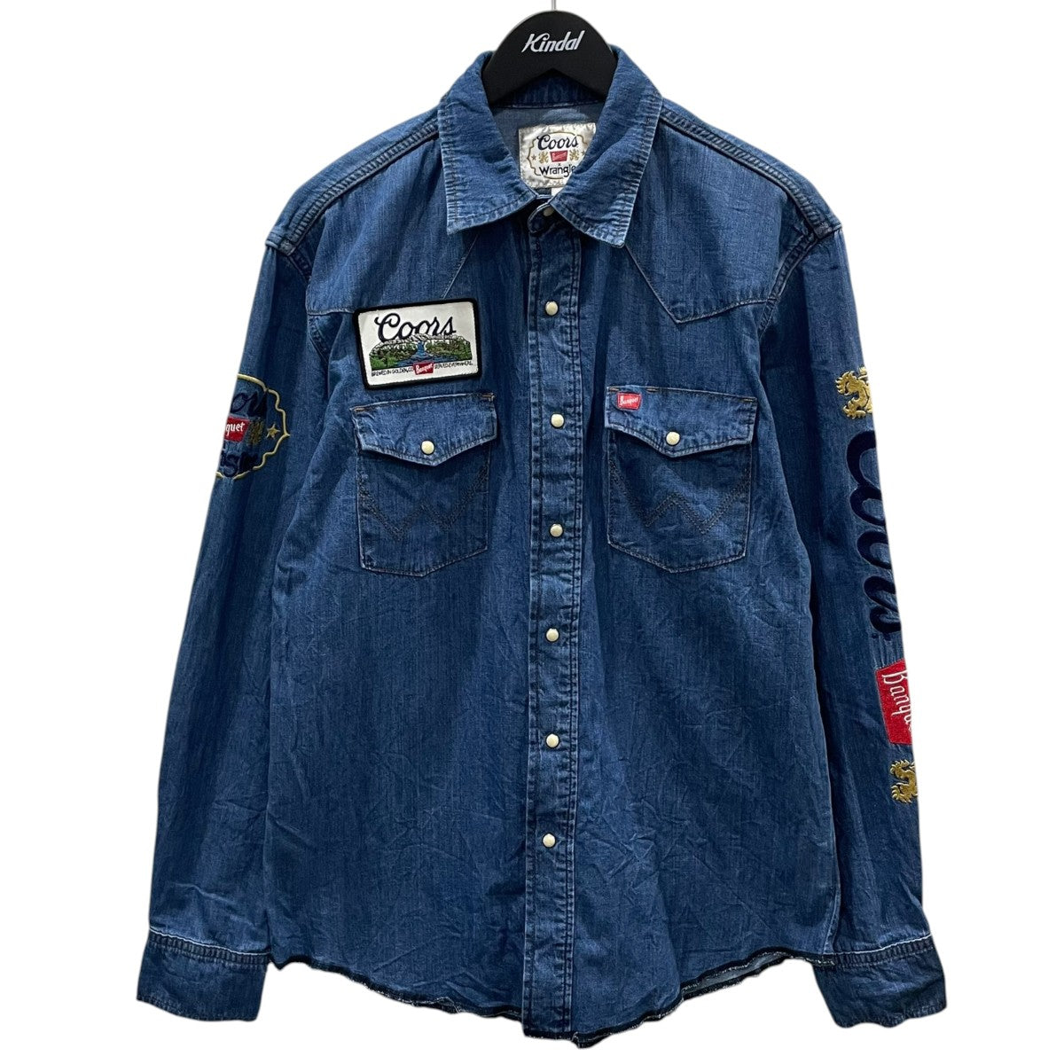 Wrangler×COORS 25AW 加工ウエスタンデニムシャツ Denim Shirt 112373829 古着・中古-1枚目のアイテム画像