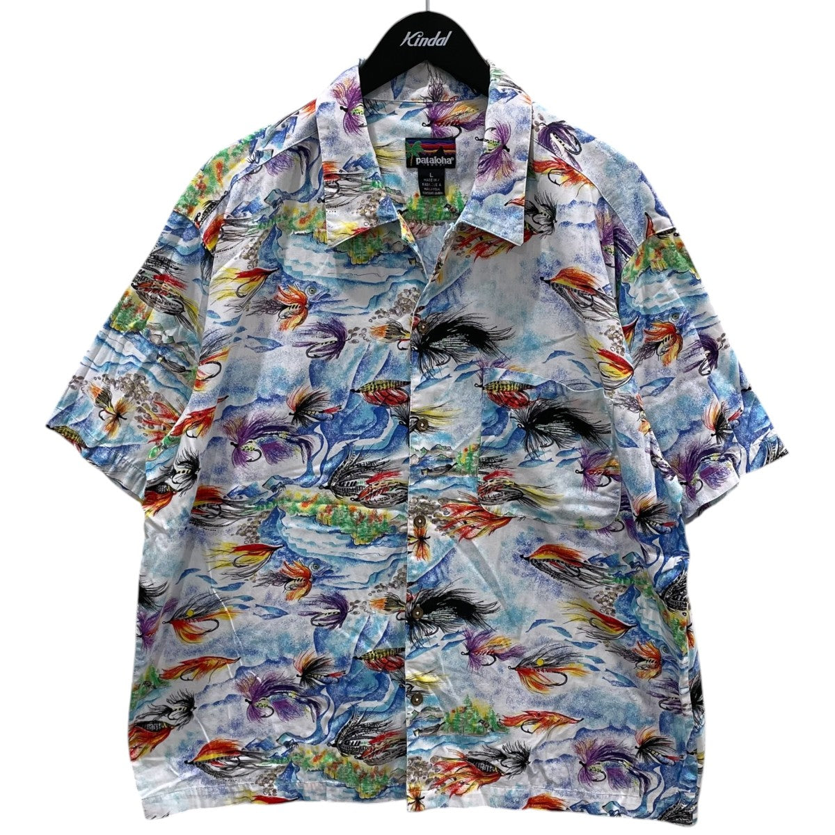 Patagonia(パタゴニア) 93SS フライフィッシング柄 オープンカラー半袖
