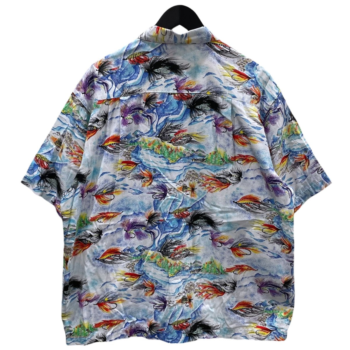 Patagonia 93SS フライフィッシング柄 オープンカラー半袖シャツ River Visions Pataloha Shirt リバーヴィジョンズ パタロハ シャツ 52531S3 古着・中古-2枚目のアイテム画像