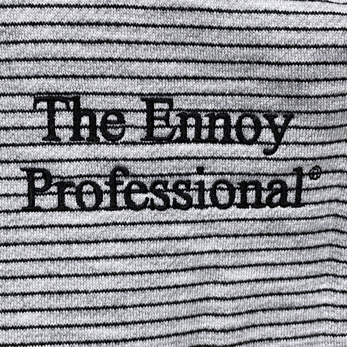 ENNOY(エンノイ) 25AW ボーダー柄裏起毛プルオーバーパーカー BORDER