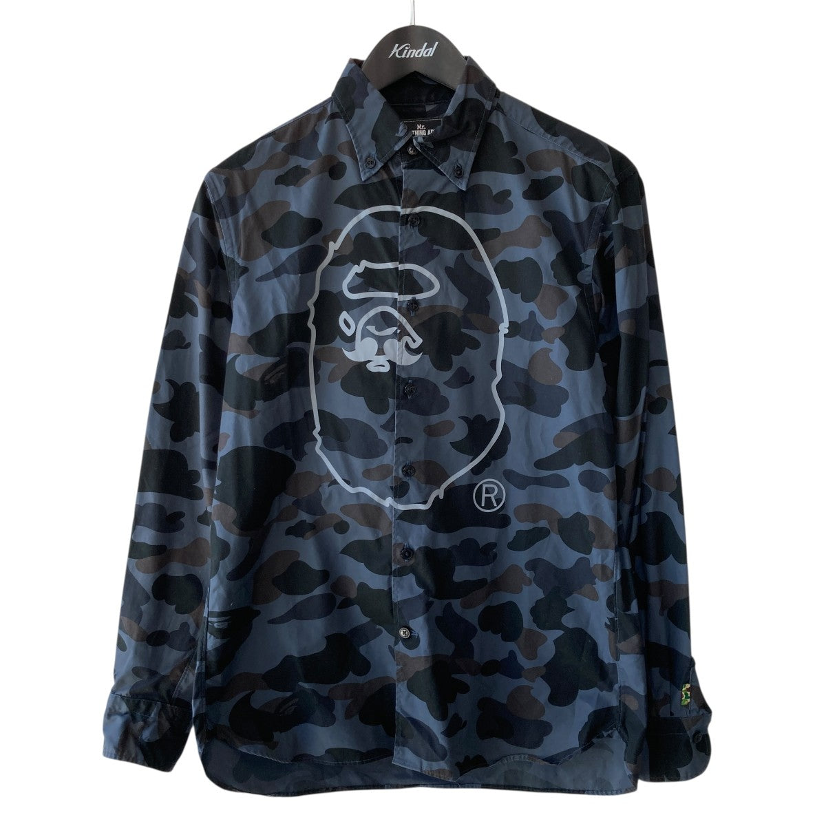 Mr．BATHING APE カモフラ長袖シャツ007SHD801004X 古着・中古-1枚目のアイテム画像