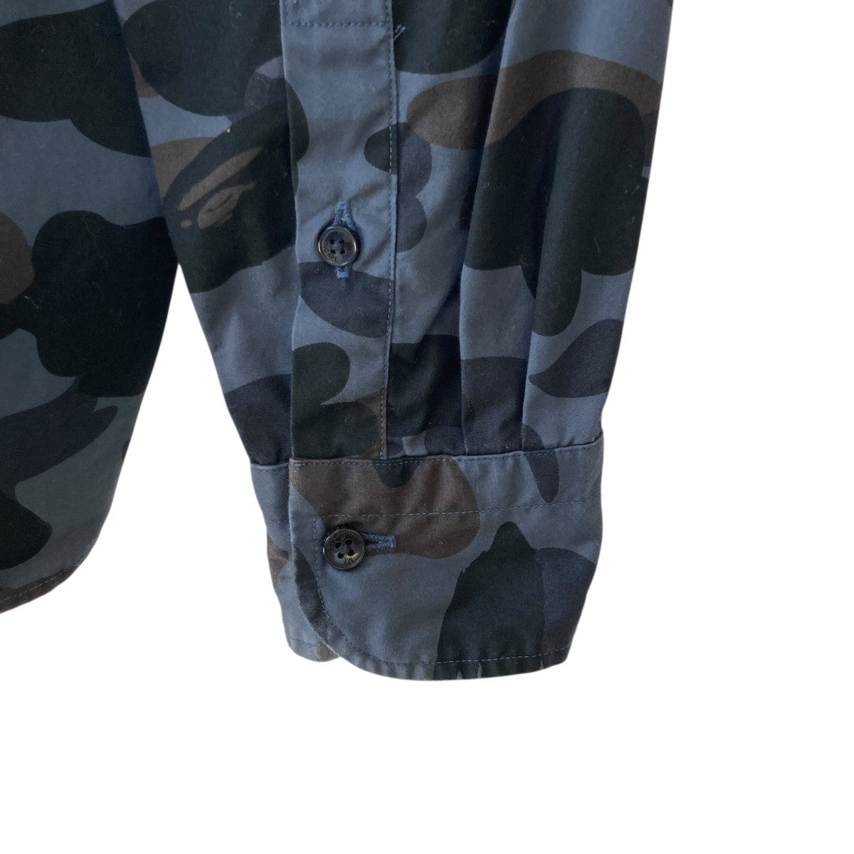 Mr．BATHING APE カモフラ長袖シャツ007SHD801004X 古着・中古-5枚目のアイテム画像
