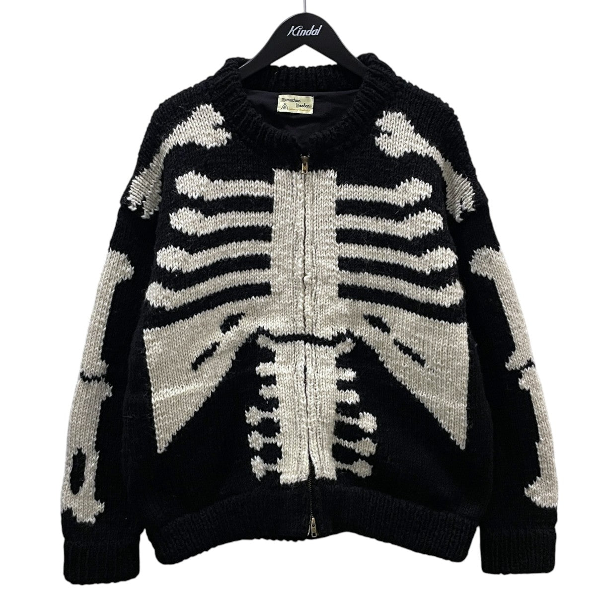 25AW ジップアップニットジャケット Knit MA-1 BONE ニットMA-1 ボーン