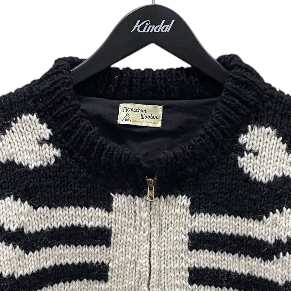 25AW ジップアップニットジャケット Knit MA-1 BONE ニットMA-1 ボーン