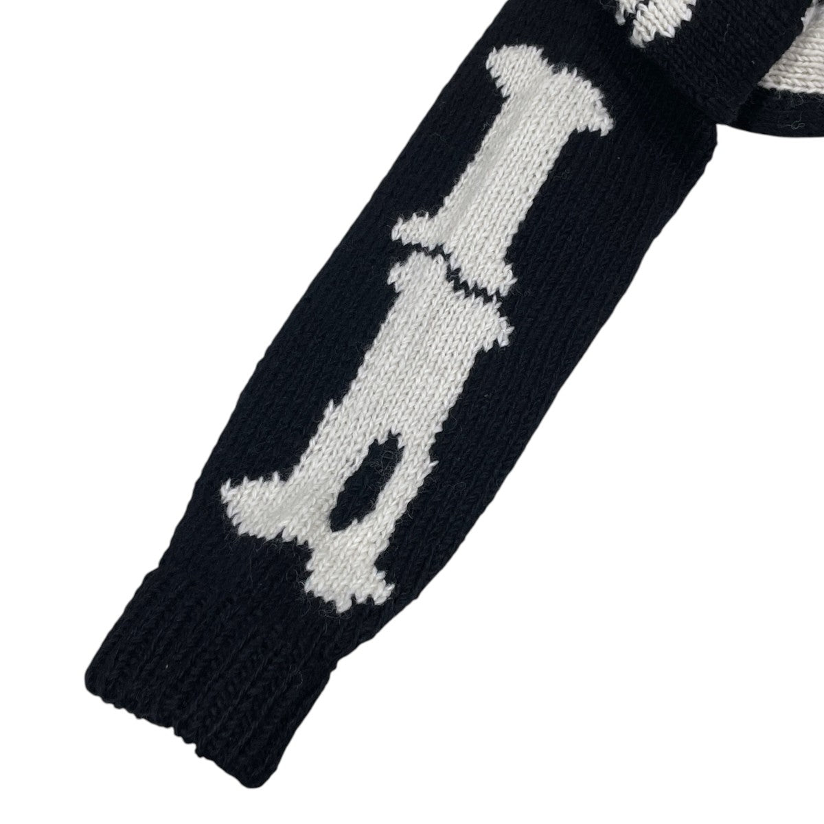 25AW ジップアップニットジャケット Knit MA-1 BONE ニットMA-1 ボーン