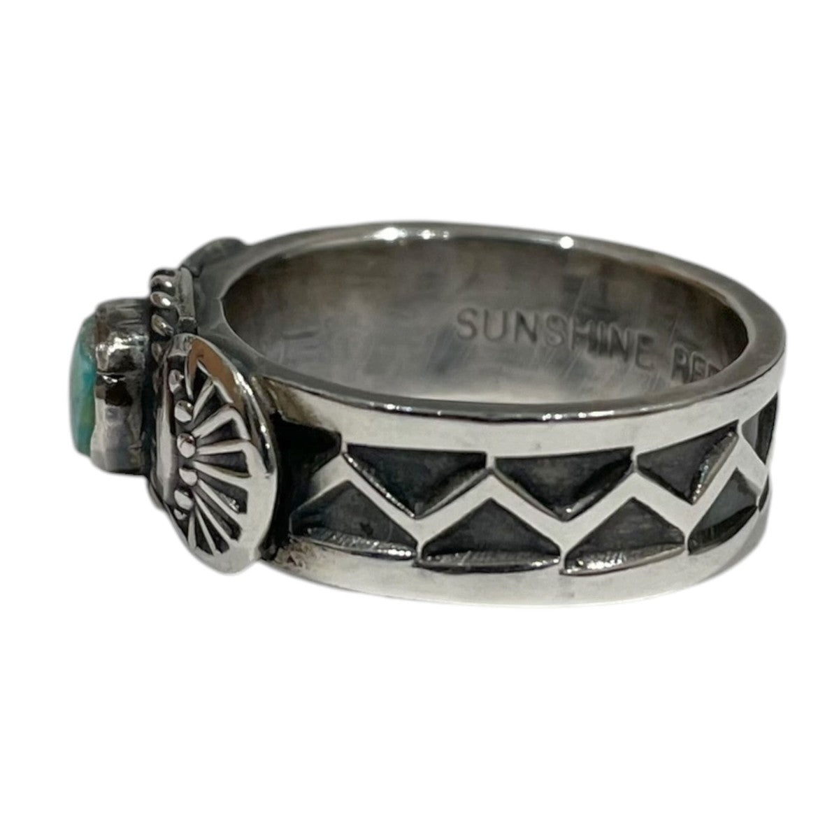 インディアンジュエリー ターコイズリング Sunshine Reeves サンシャイン・リーブス Navajo ナバホ族 古着・中古-3枚目のアイテム画像