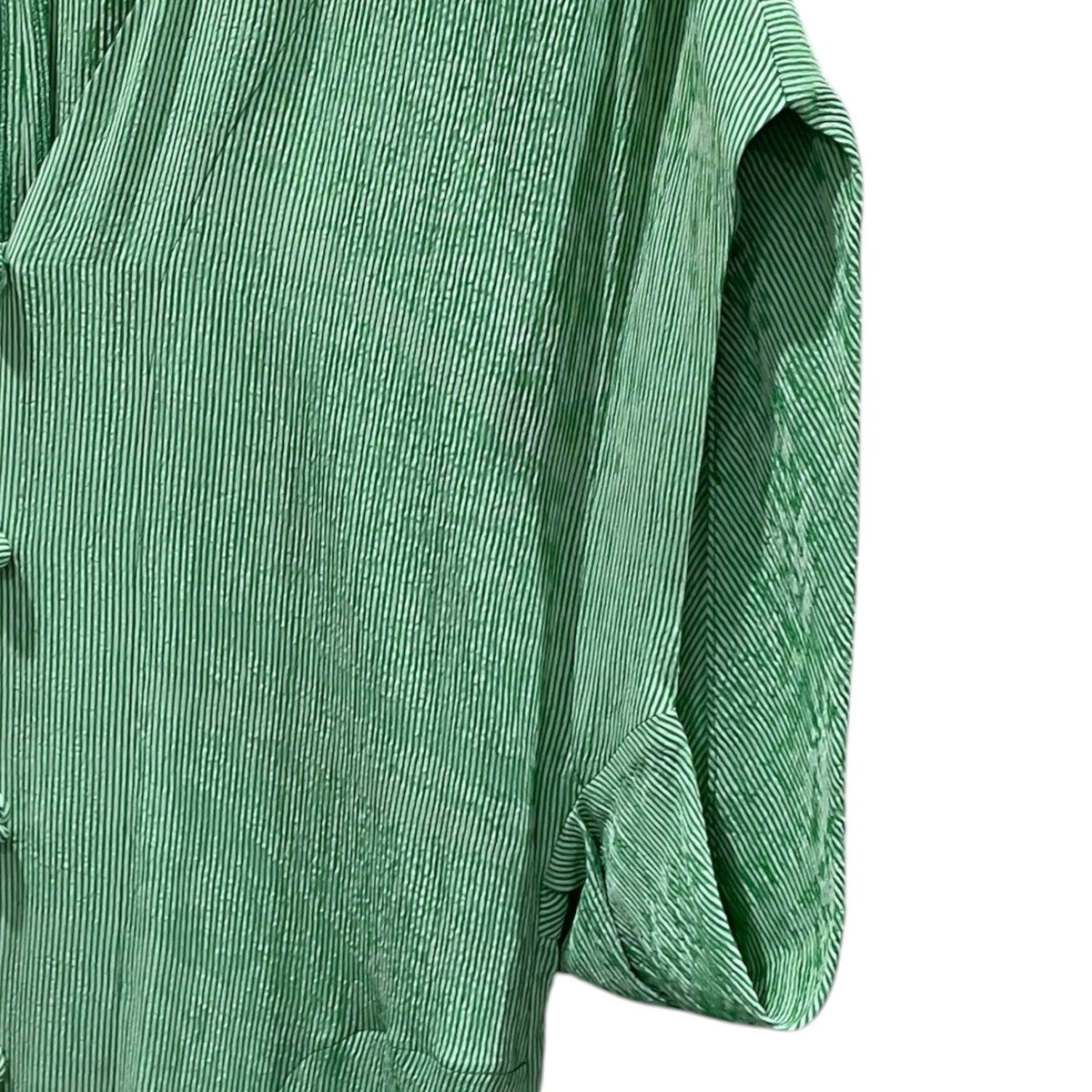 mame kurogouchi 20SS ストライプ柄ワンピース Melange Stripe V-Neck Dress メランジストライプ Vネックドレス MM20SS-DR061 古着・中古-4枚目のアイテム画像