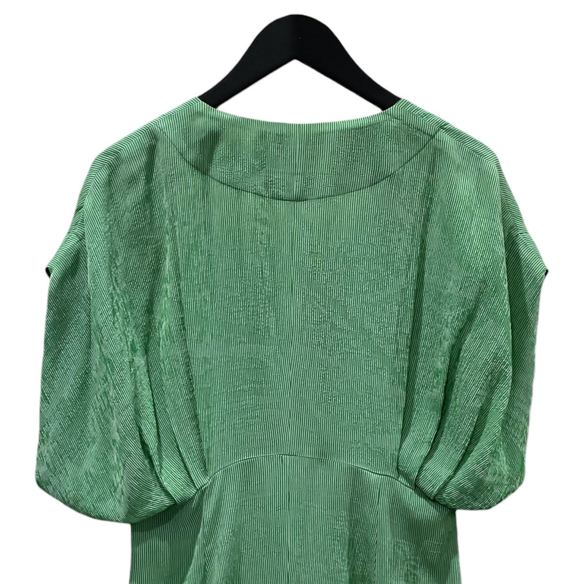 mame kurogouchi 20SS ストライプ柄ワンピース Melange Stripe V-Neck Dress メランジストライプ Vネックドレス MM20SS-DR061 古着・中古-5枚目のアイテム画像