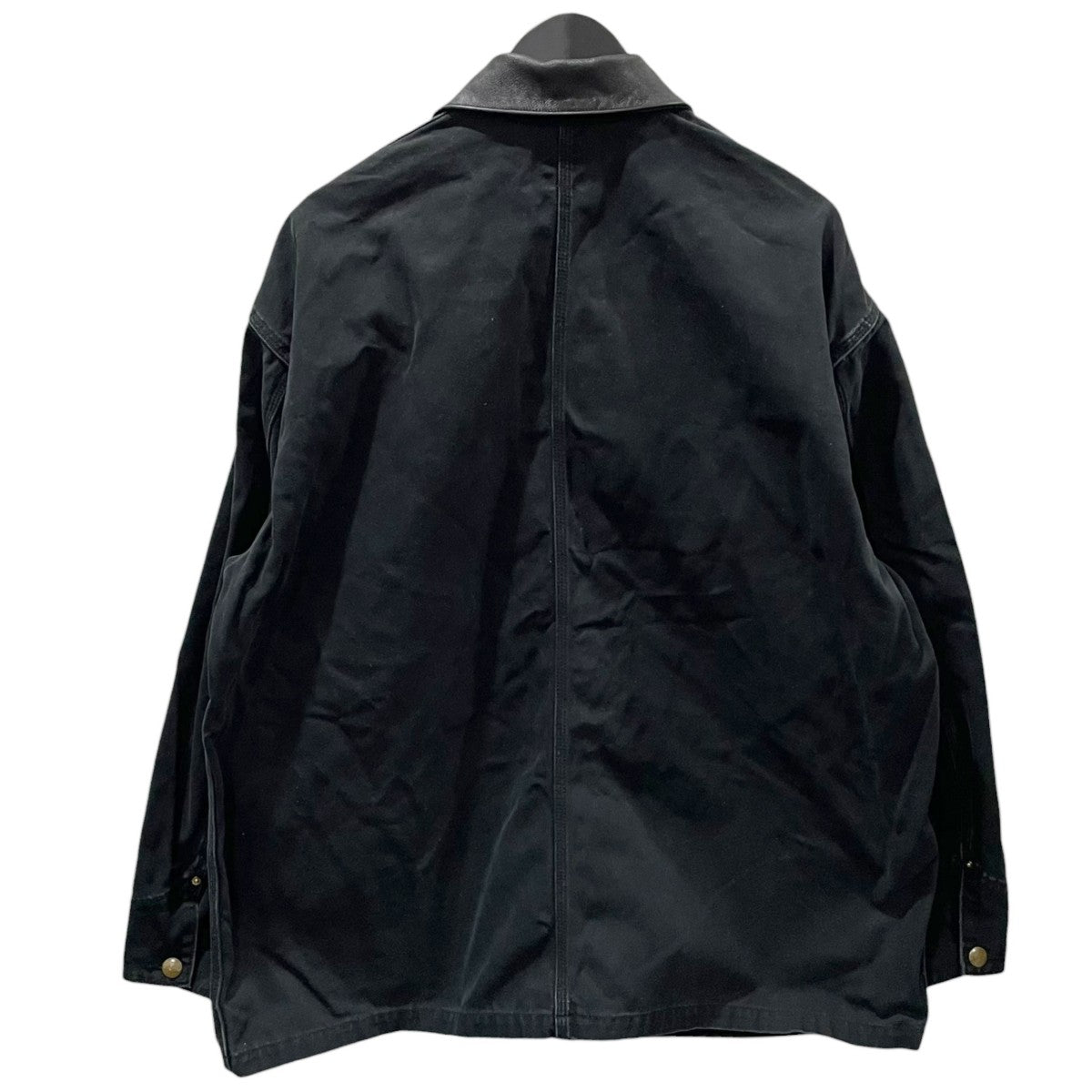 orSlow×BSHOP 襟レザーカバーオール RELAX FIT OXFORD COVERALL リラックスフィット オックスフォード カバーオール 古着・中古-2枚目のアイテム画像