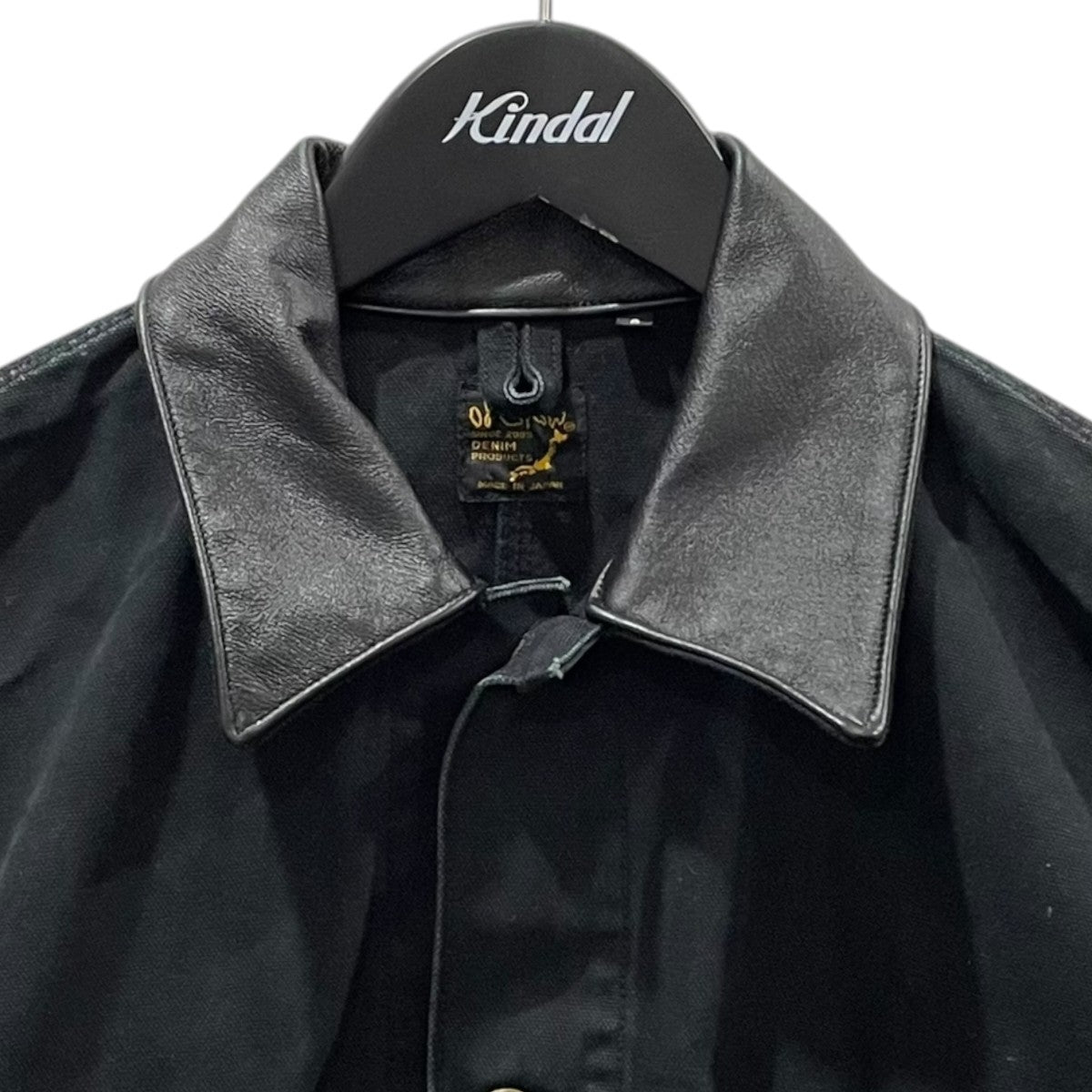 orSlow×BSHOP 襟レザーカバーオール RELAX FIT OXFORD COVERALL リラックスフィット オックスフォード カバーオール 古着・中古-3枚目のアイテム画像