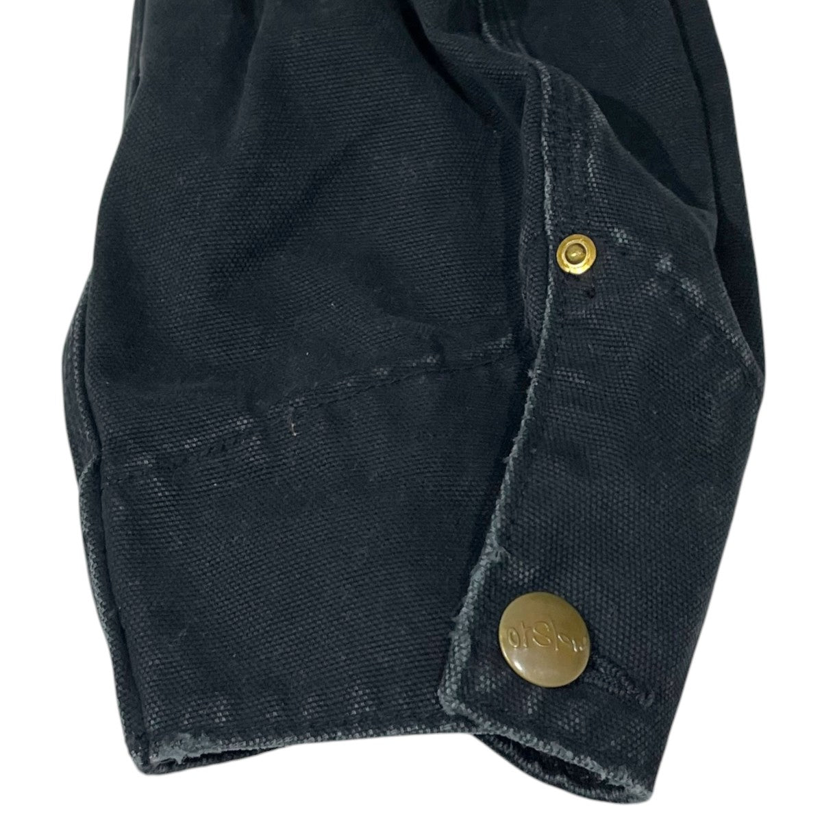 orSlow×BSHOP 襟レザーカバーオール RELAX FIT OXFORD COVERALL リラックスフィット オックスフォード カバーオール 古着・中古-4枚目のアイテム画像