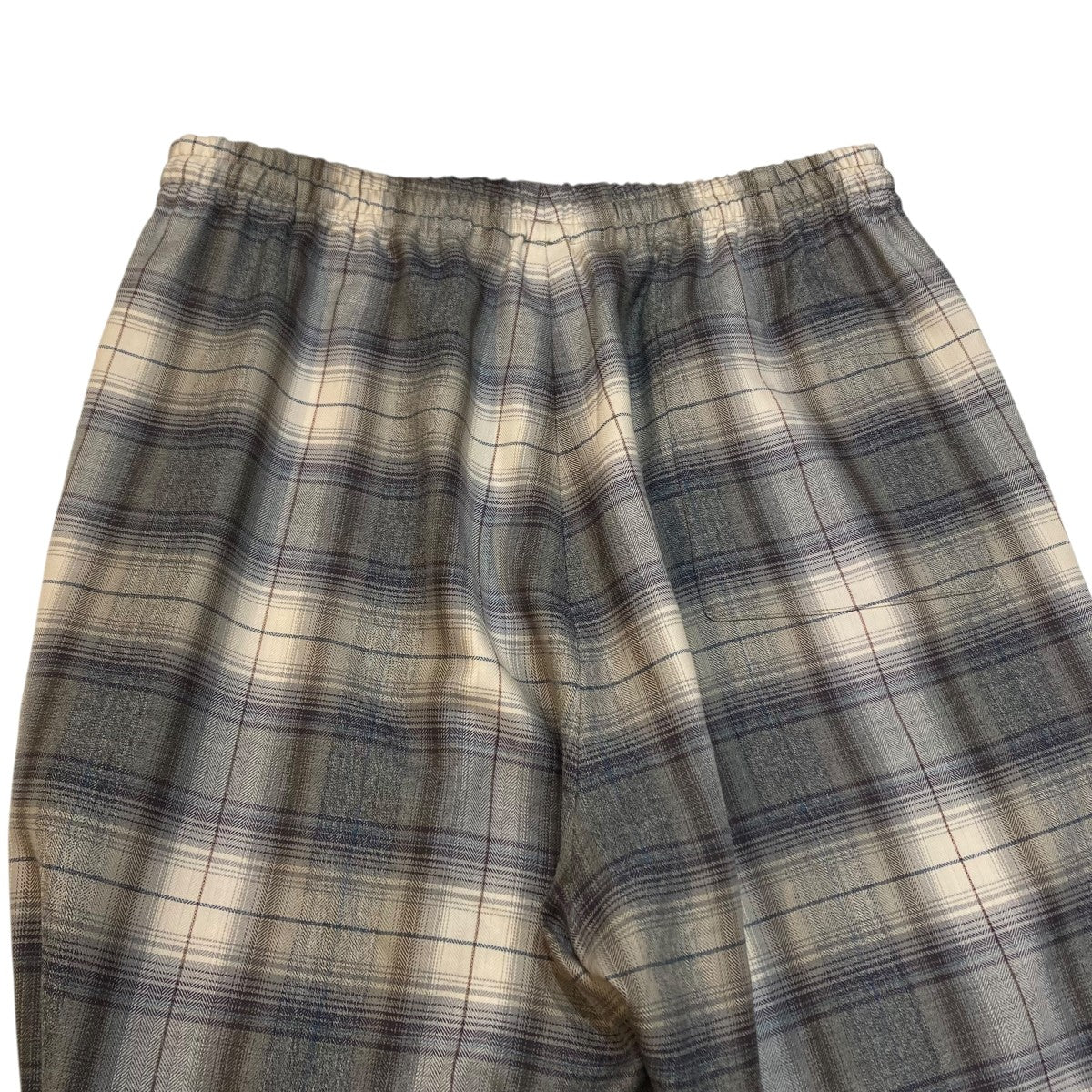 AURALEE チェックイージーパンツA23AP02LC 古着・中古-6枚目のアイテム画像