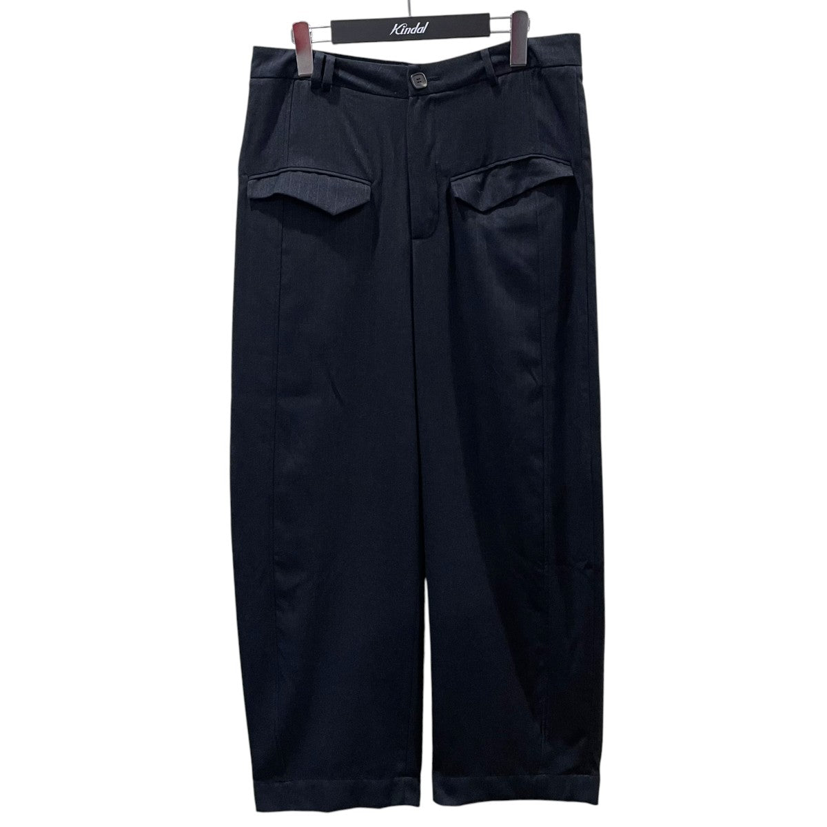ストライプ柄パンツ Curved trousers カーブトラウザー
