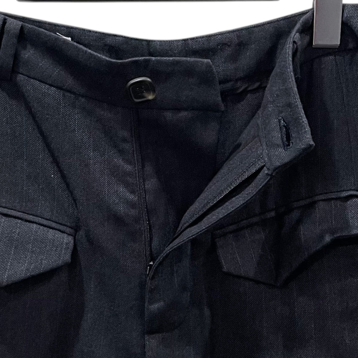ストライプ柄パンツ Curved trousers カーブトラウザー