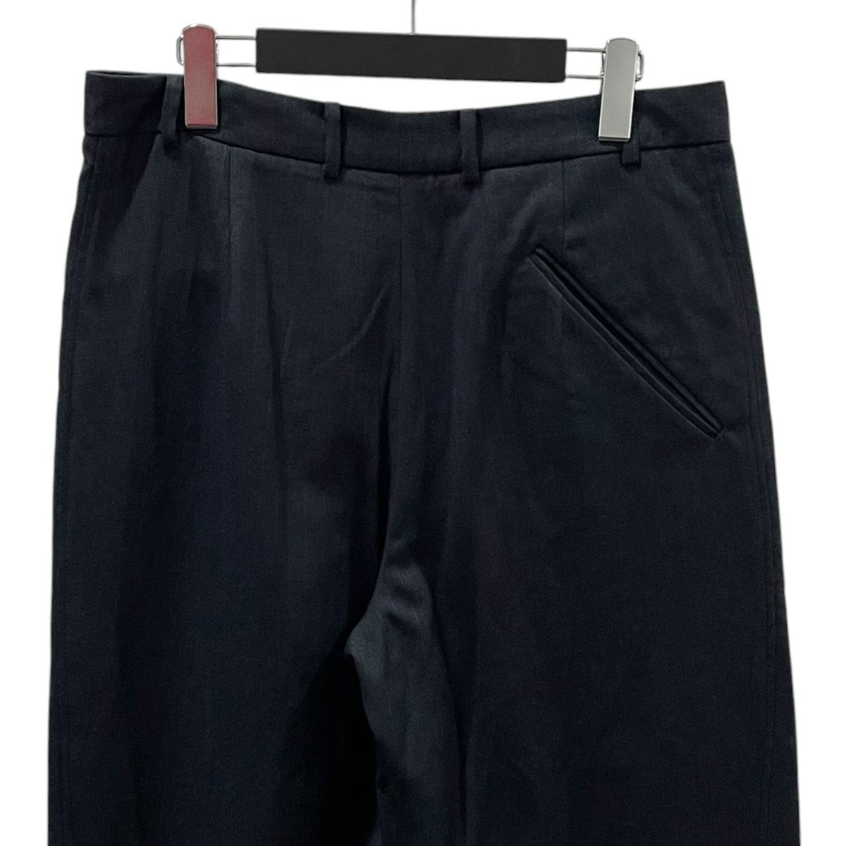 ストライプ柄パンツ Curved trousers カーブトラウザー