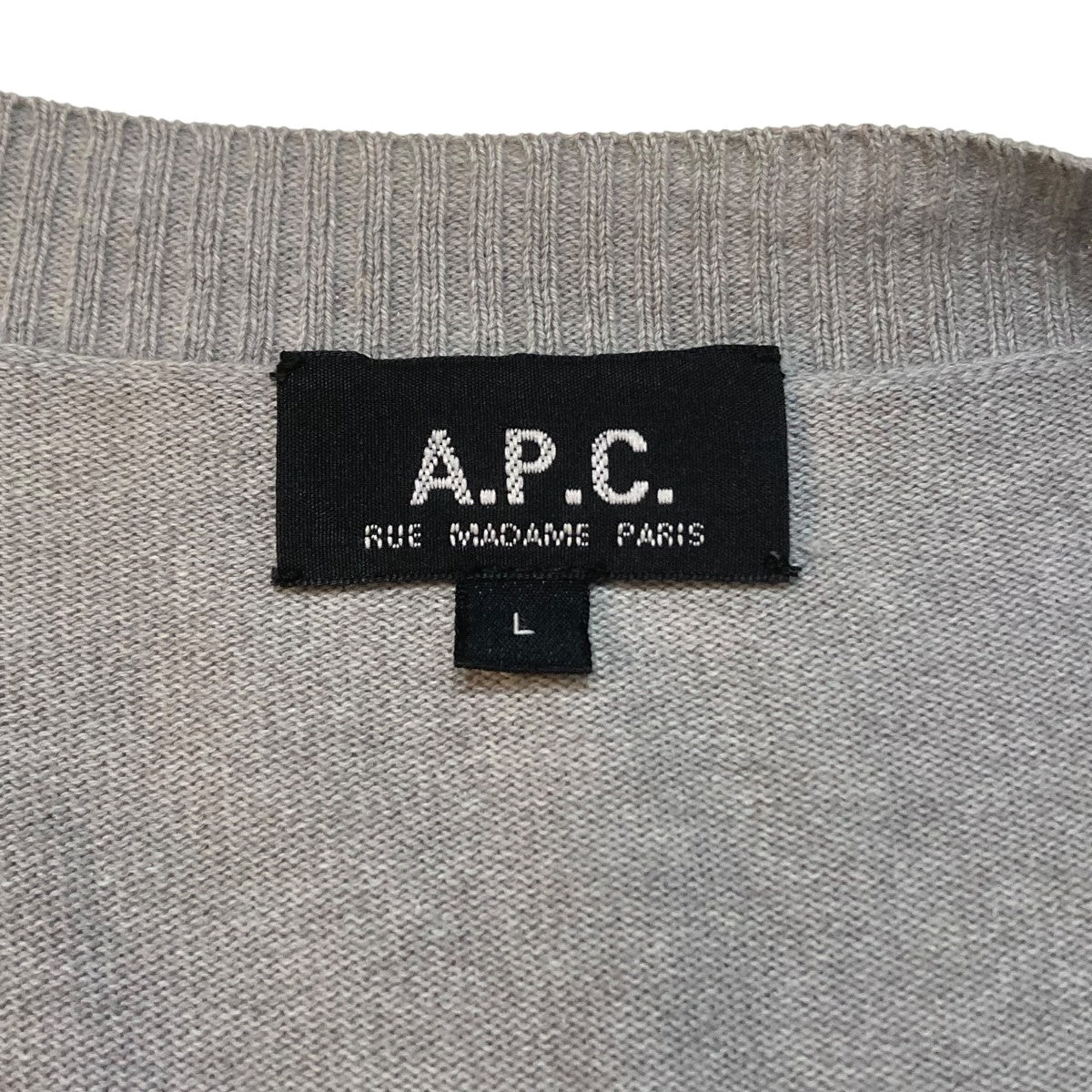 A．P．C．(アーペーセー) カーディガン グレー サイズ L｜【公式