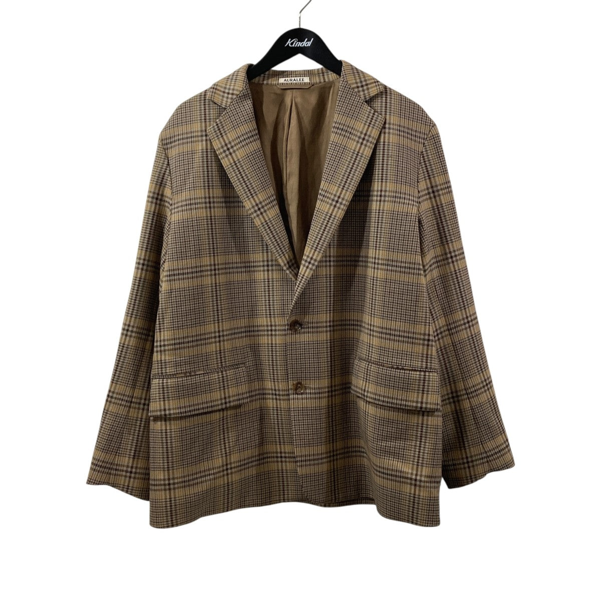 WOOL SERGE CHECK JACKETチェックテーラードジャケットA9AJO1SC