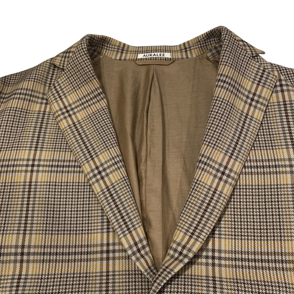 WOOL SERGE CHECK JACKETチェックテーラードジャケットA9AJO1SC