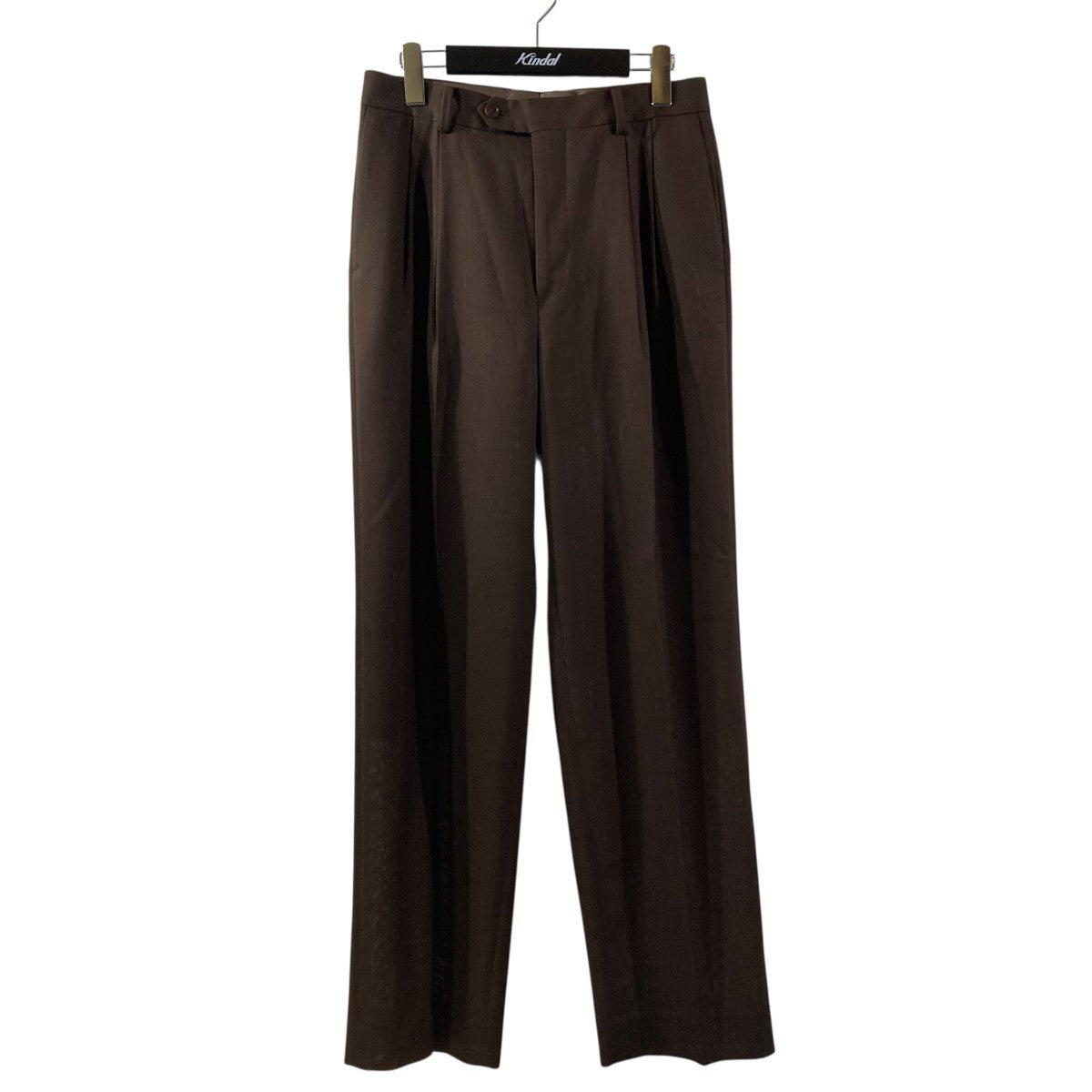 HARD TWIST WOOL STRIPE SLACKSストライプスラックスA23SP02WP