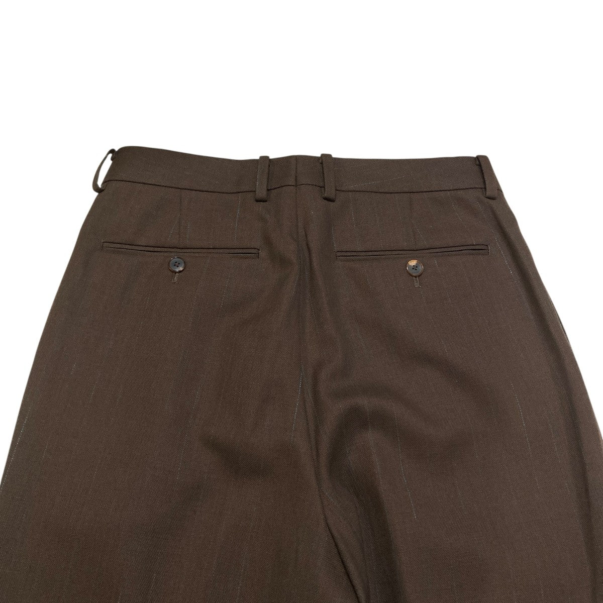 HARD TWIST WOOL STRIPE SLACKSストライプスラックスA23SP02WP