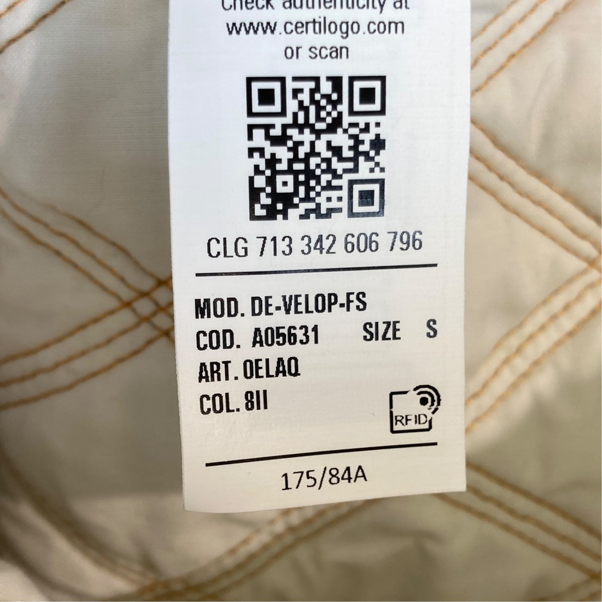 DIESEL DE-VELOP-FSデニムジャケットA05631 古着・中古-5枚目のアイテム画像