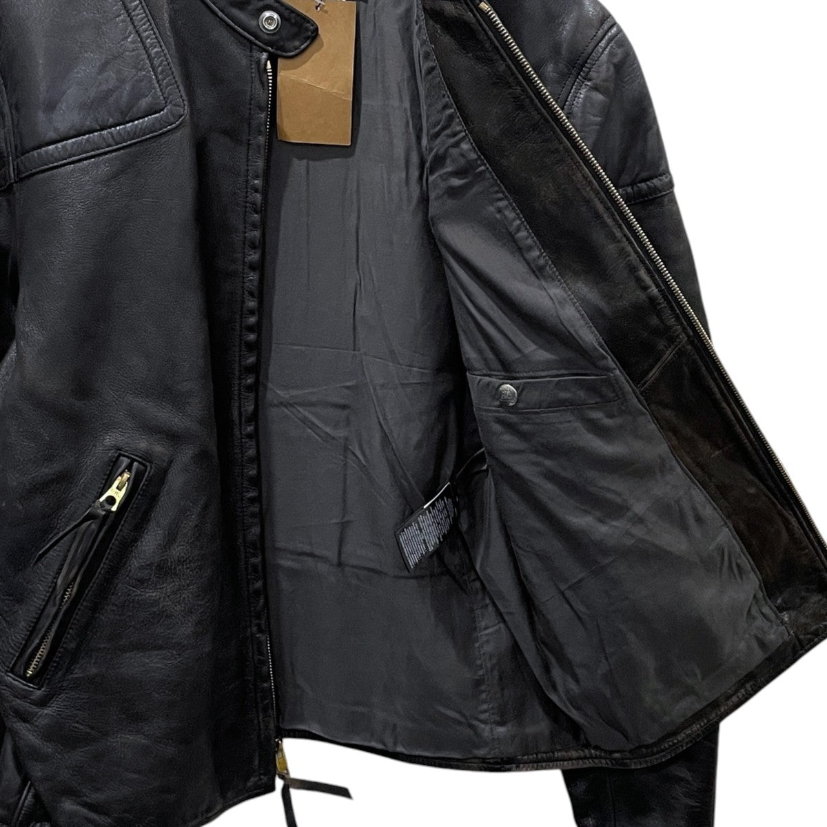 21SS レザージャケット Slim Fit Leather Moto Jacket スリム フィット レザー モト ジャケット 782774666001