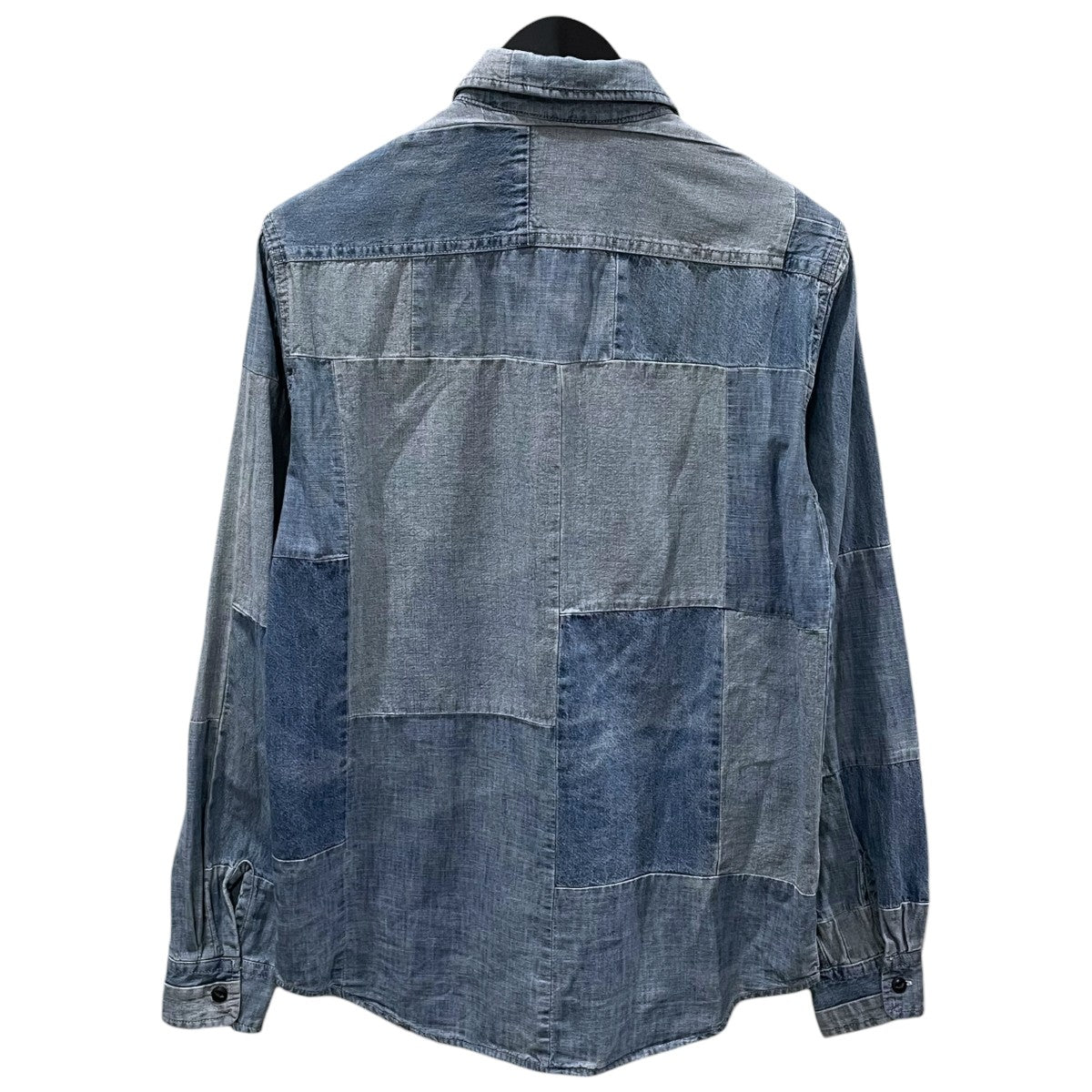 DENIM ＆ SUPPLY RALPH LAUREN パッチワークデニムワークシャツ 古着・中古-2枚目のアイテム画像