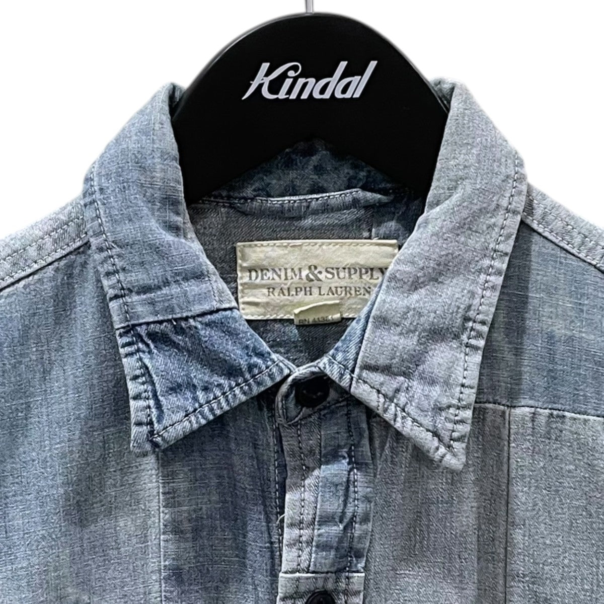 DENIM ＆ SUPPLY RALPH LAUREN パッチワークデニムワークシャツ 古着・中古-3枚目のアイテム画像