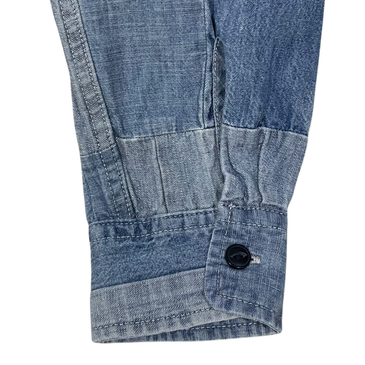 DENIM ＆ SUPPLY RALPH LAUREN パッチワークデニムワークシャツ 古着・中古-4枚目のアイテム画像