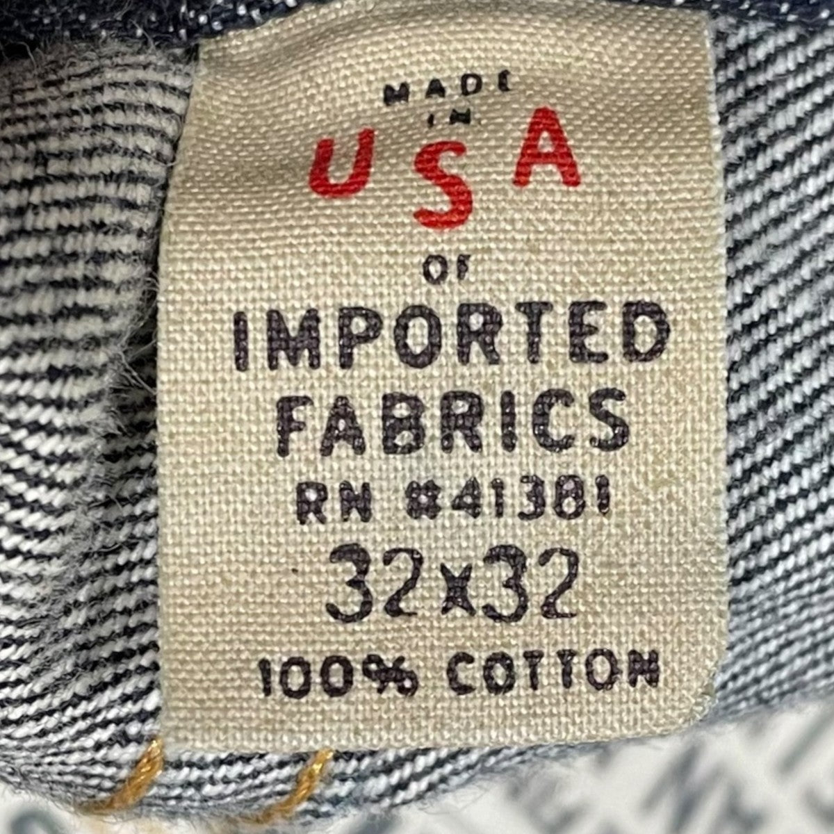 RRL デニムパンツ SLIM FIT JAPAN WOVEN SELVEDGE DENIM スリムフィット ジャパンウーヴン セルビッジデニム 古着・中古-10枚目のアイテム画像