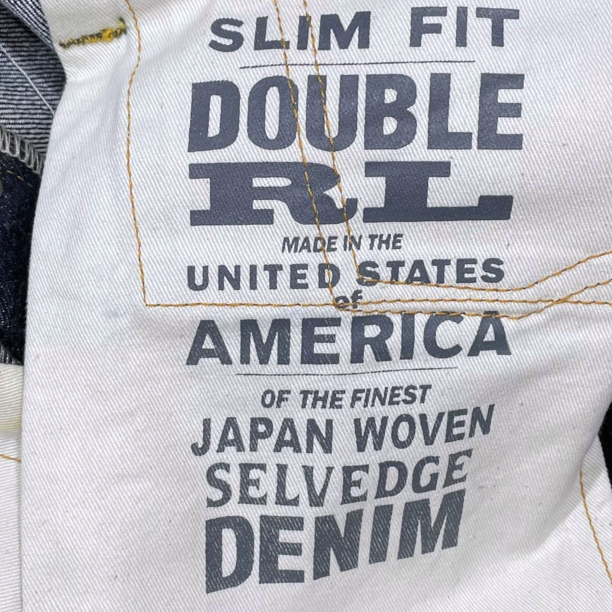 RRL デニムパンツ SLIM FIT JAPAN WOVEN SELVEDGE DENIM スリムフィット ジャパンウーヴン セルビッジデニム 古着・中古-9枚目のアイテム画像