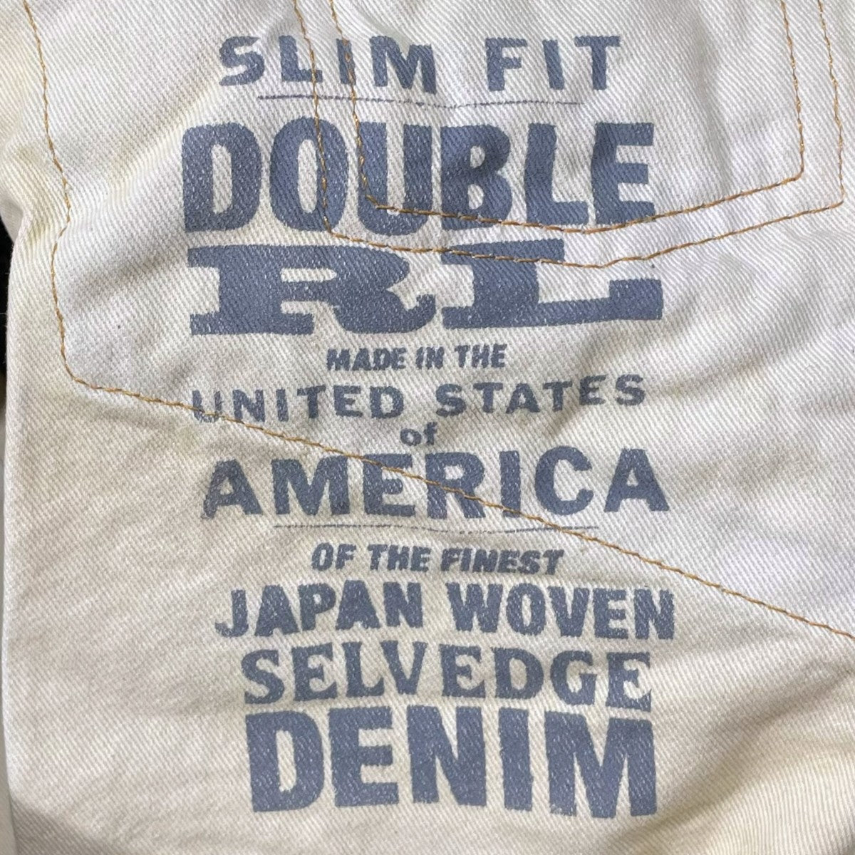 RRL 加工デニムパンツ SLIM FIT JAPAN WOVEN スリムフィット ジャパンウーヴン 古着・中古-8枚目のアイテム画像