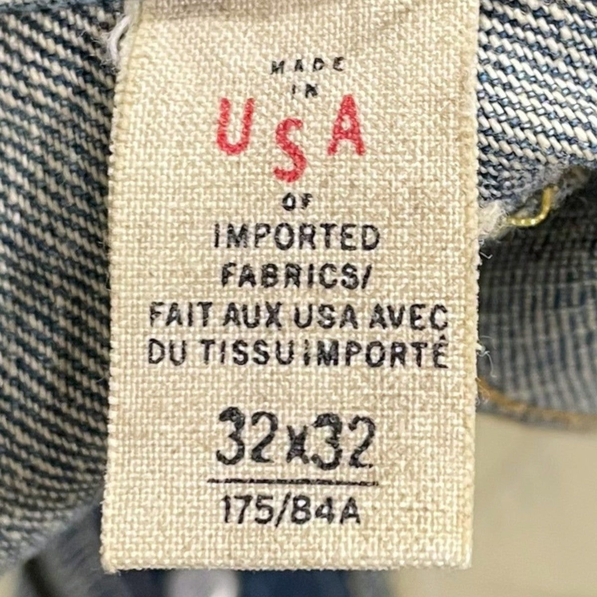 RRL 加工デニムパンツ SLIM FIT JAPAN WOVEN スリムフィット ジャパンウーヴン 古着・中古-9枚目のアイテム画像